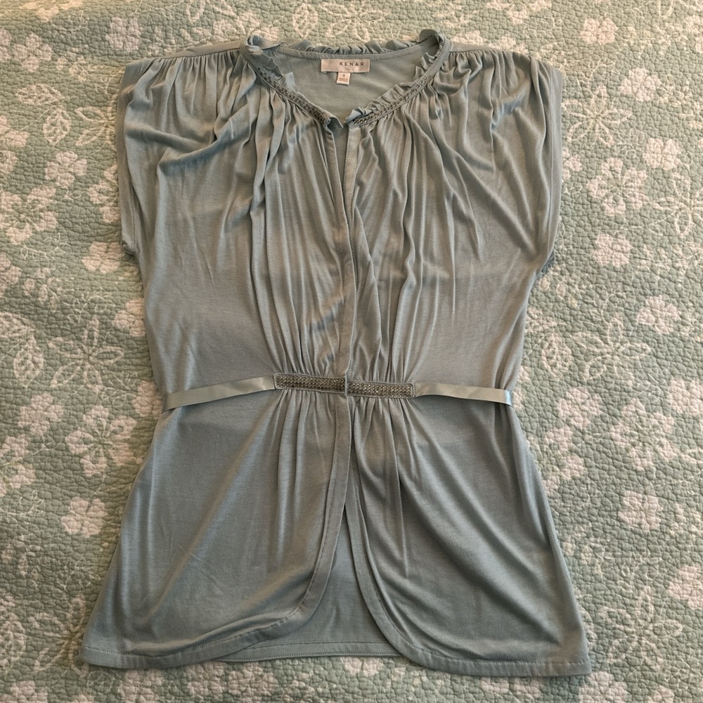 Elegant Blue Women's Top